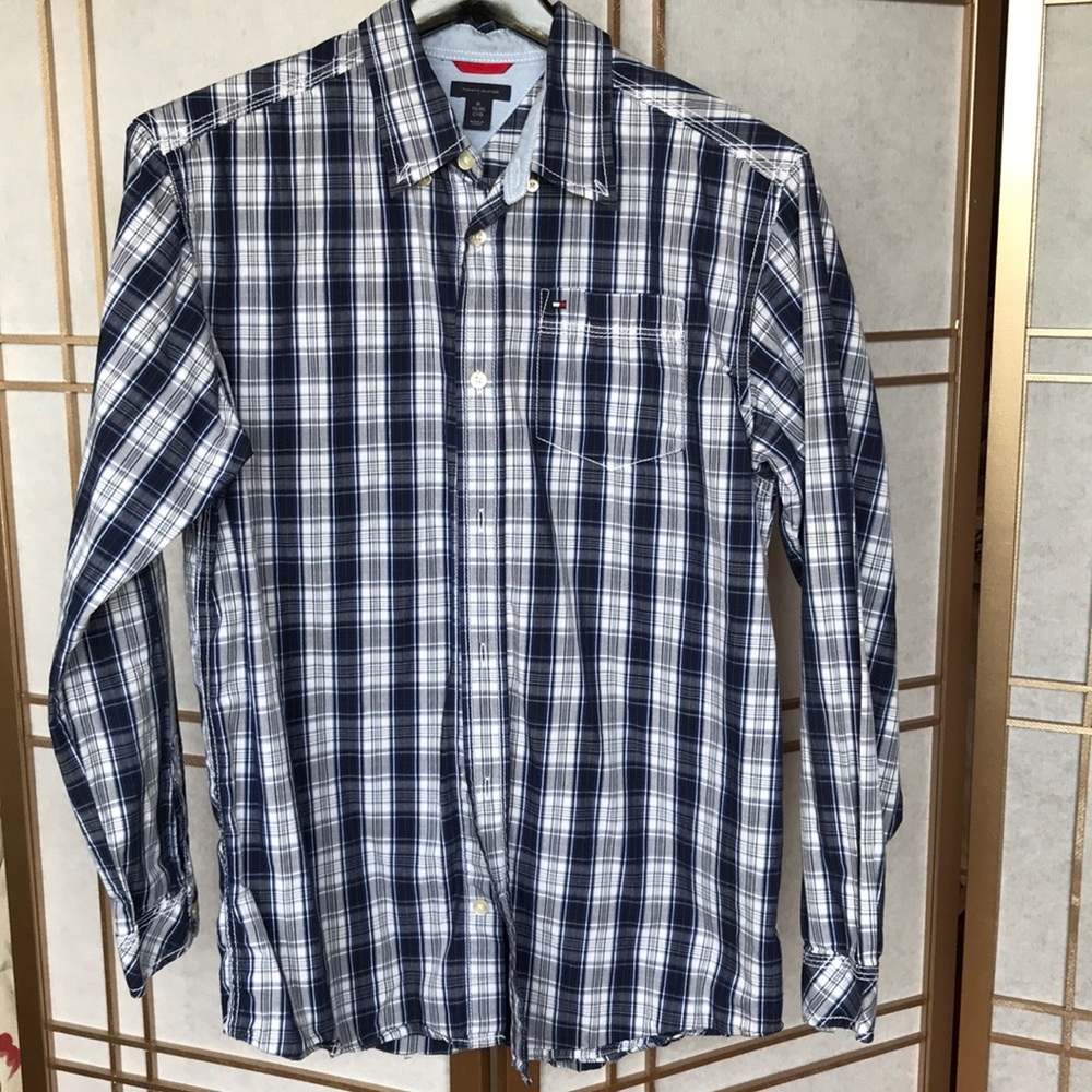 Young men’s Tommy Hilfiger blue striped shirt